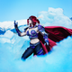 Reilena as World of Warcraft’s Sylvanas, taken on the Jokulsarlon Glacial Lagoon.